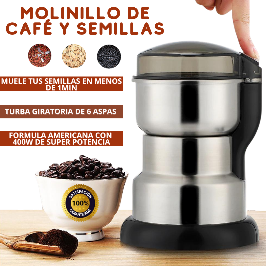 Molinillo Eléctrico De Café Granos Semillas Cereales 400w