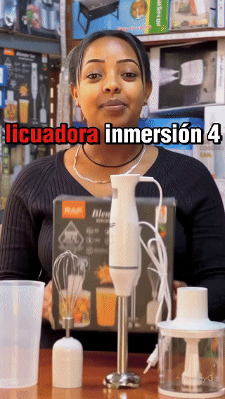 Batidora y Licuadora de inmersión manual 4 en 1 RAF