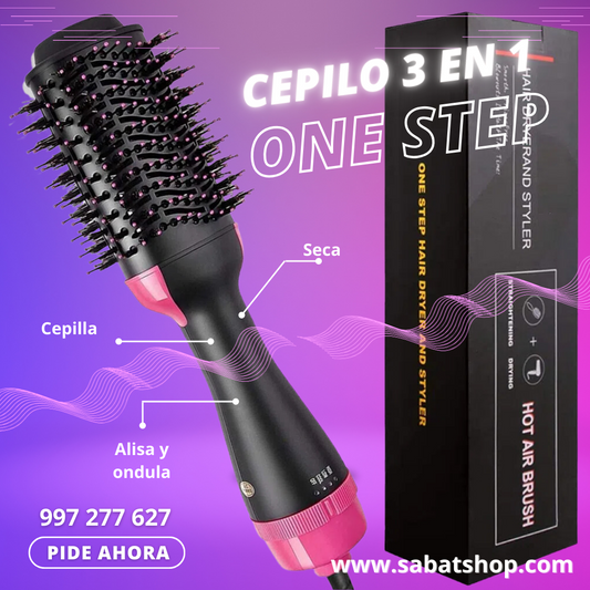 Cepillo Alisador 3 en 1 ONE STYLE