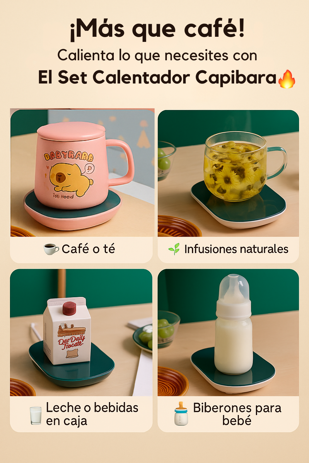 Capibara - Set Calentador  ¡Calor que dura, diseño que enamora!