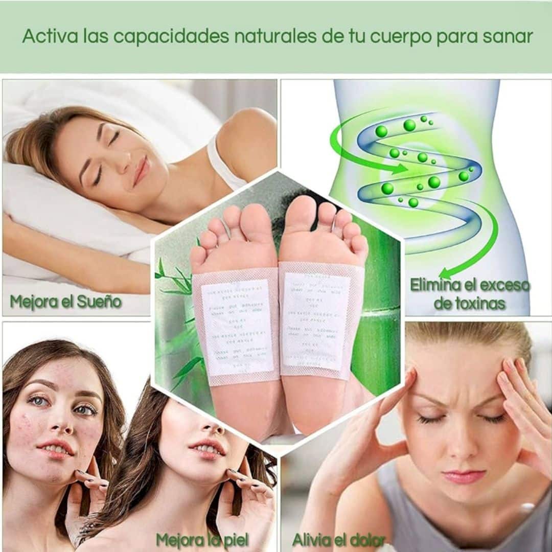 Parches desintoxicantes recibe 4 cajas (40 parches) por el precio de 1 🌱