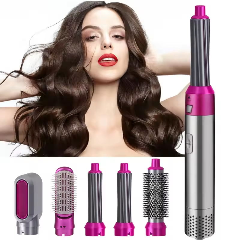 Cepillo Secador 5 en 1 – Cabello Perfecto en Minutos 💕