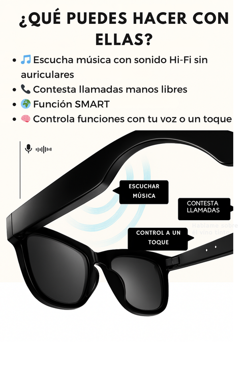 Lentes Smart NT - 200  ¡Inteligencia Tecnológica, estilo clásico!