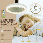Foco ventilador Eco Aurora Con Control Inalámbrico