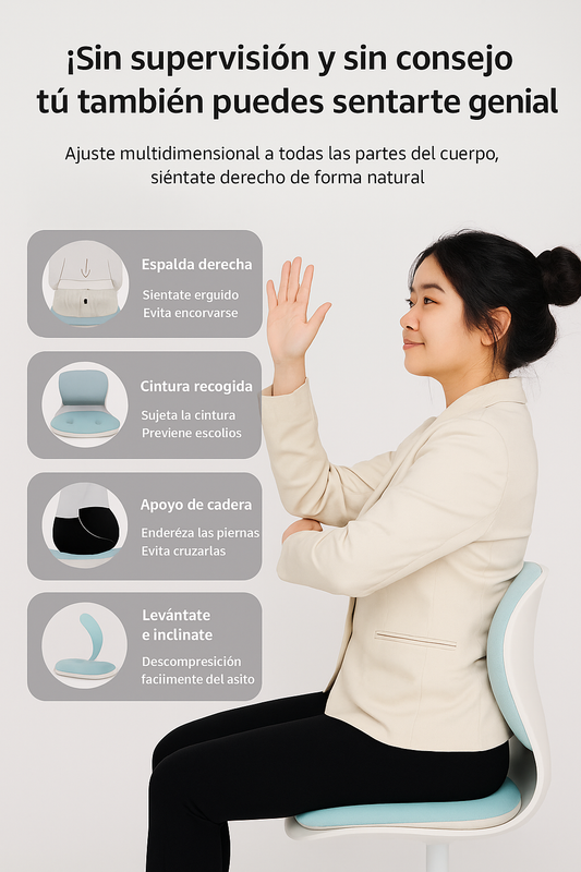 Almohadilla correctora de postura ¡Adiós al dolor Lumbar!