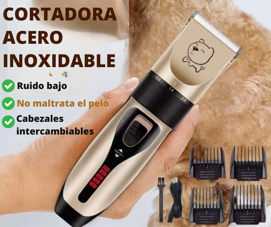 Trimmer mundo peludo 5 en 1 (Corta pelo, uñas, lima, cepilla y limpia)