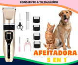 Trimmer mundo peludo 5 en 1 (Corta pelo, uñas, lima, cepilla y limpia)