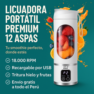 LICUADORA PREMIUM 12 ASPAS 500 ML