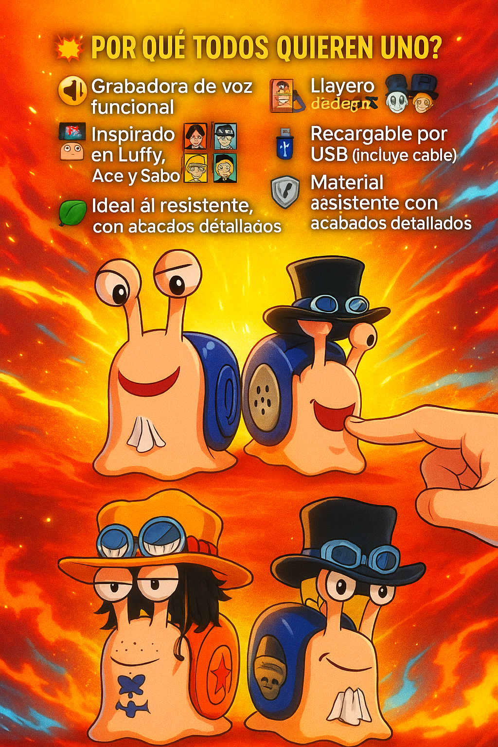 Den Den Mushi ¡Lleva contigo la conexión del Nuevo Mundo! ⚓🐌