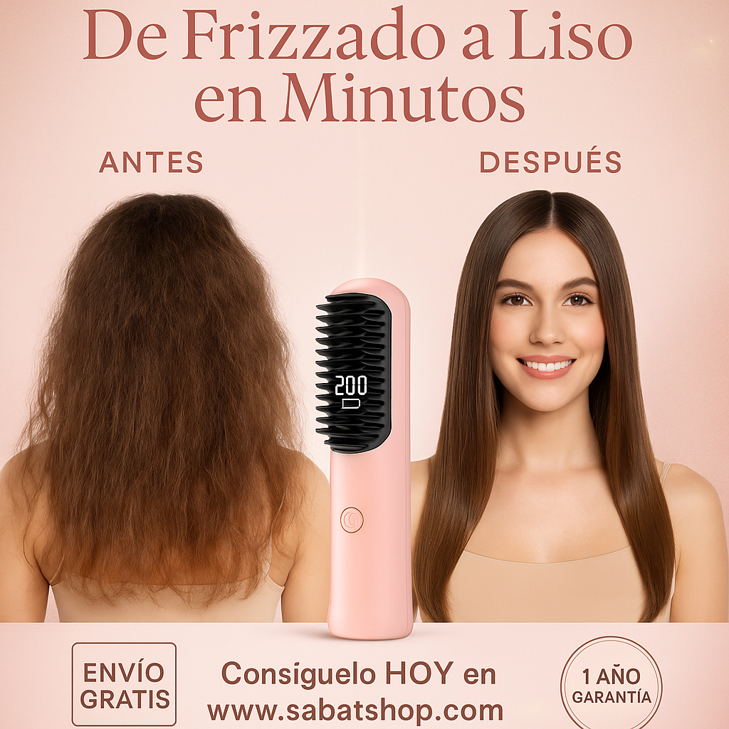 Cepillo Alisador Portátil ¡Experiencia Premium!