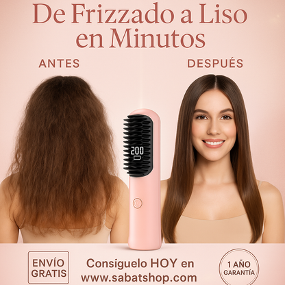 Cepillo Alisador Portátil ¡Experiencia Premium!