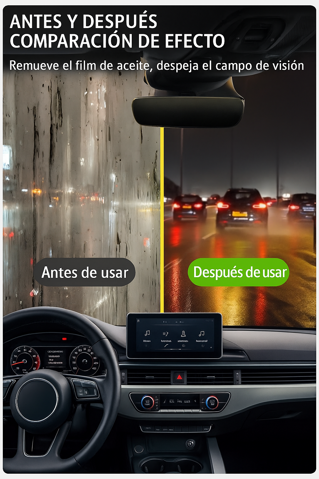 Cepillo Oil Film ¡Mas Transparente y brillante Imposible!