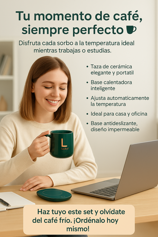 🔥 Set calentador 🔥 - Transforma cada descanso en una experiencia placentera, con tu bebida siempre caliente y deliciosa 😋