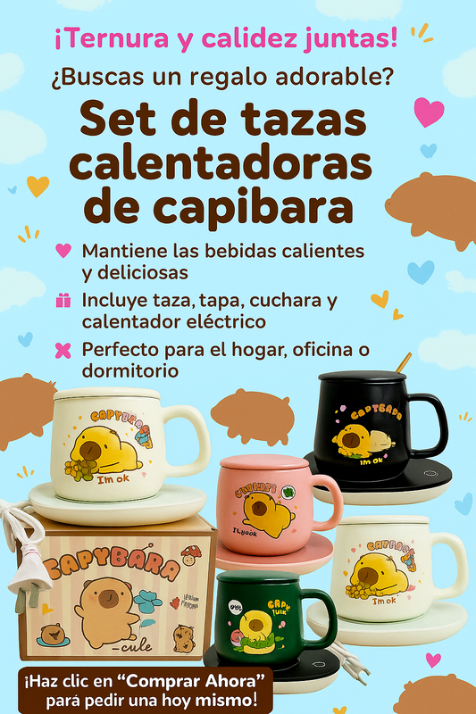 Capibara - Set Calentador  ¡Calor que dura, diseño que enamora!