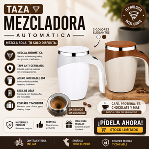 Taza mezcladora con remolino