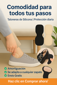 TALONERA CONFORT SHOES SET 2 PARES ¡OLVIDATE DEL DOLOR!