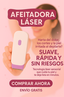 Depiladora Láser ¡DILE ADIOS AL VELLO SOBRANTE!