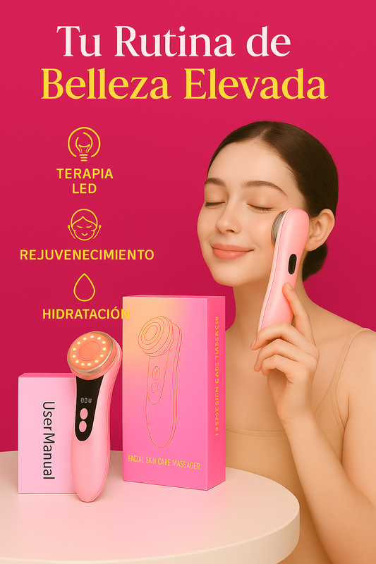Perfilador facial 4 en 1 efecto lifting con microcorriente
