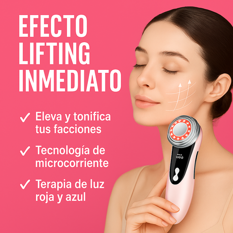 Perfilador facial 4 en 1 efecto lifting con microcorriente