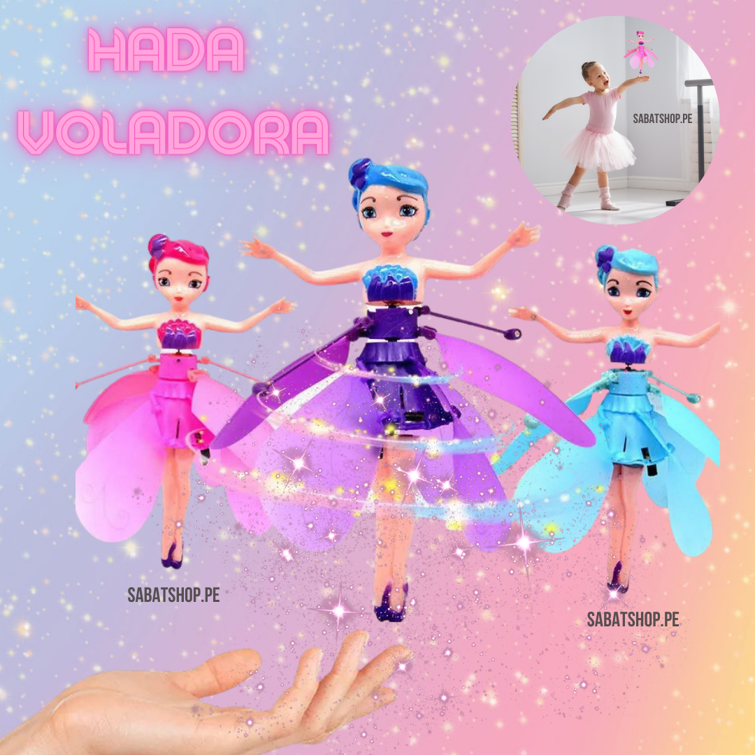 HADA VOLADORA CON SENSOR Y LUCES