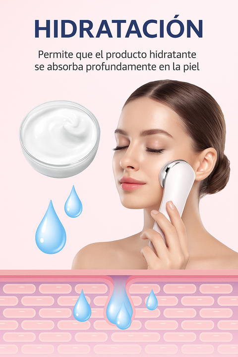 Perfilador facial 4 en 1 efecto lifting con microcorriente