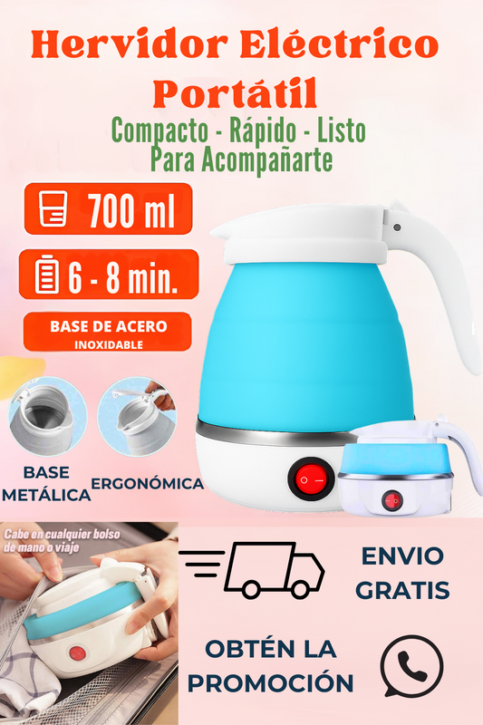 Hervidor Eléctrico Portátil ¡Agua caliente al instante, estés donde estés!