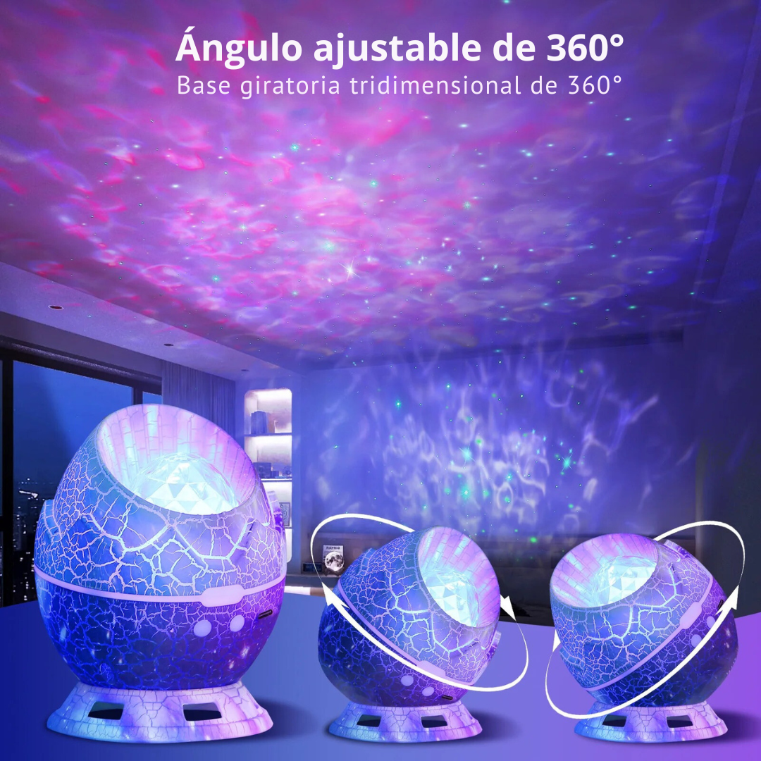 Proyector Espacial Parlante (3 EN 1 Proyector-Parlante-Lampará)