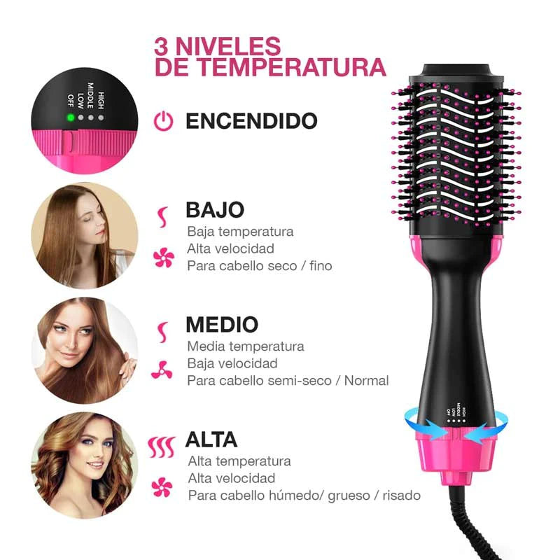 Cepillo Alisador 3 en 1 ONE STYLE