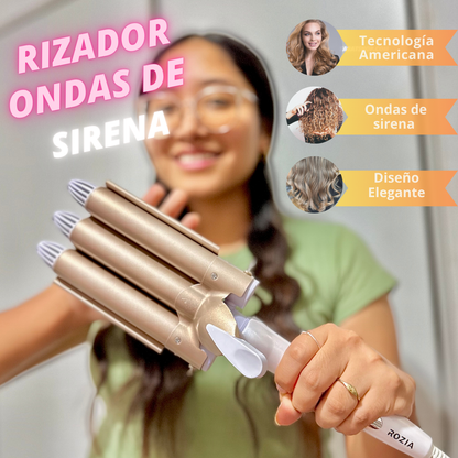 Rizador Ondas Mágicas – ¡Fórmula Americana para ondas perfectas y elegantes! - ¡CYBER WoW! antes S/185.00 AHORA S/89.00 + Garantía REGALO 💕🔝